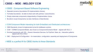 Sirius: Graphical Modelling for Satellite Model-Based System/Software Factory Slide 13
