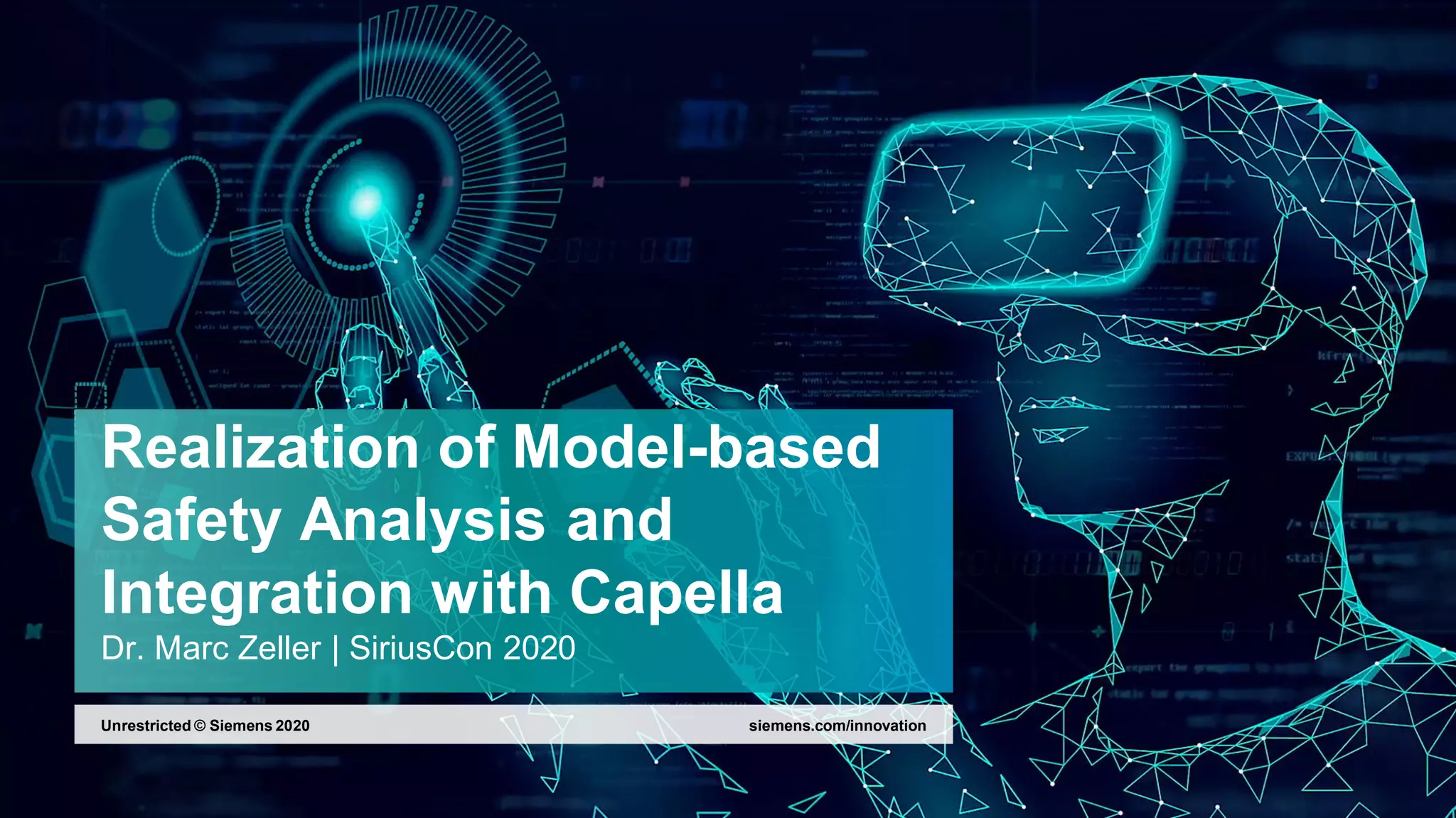 [SiriusCon 2020] Realization of Model-Based Safety Analysis and ...