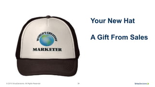 © 2015 SiriusDecisions. All Rights Reserved 36
Your New Hat
A Gift From Sales
 