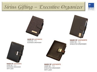 Sirius Gifting – Executive Organizer

755	
  

757	
  

762	
  

763	
  

 