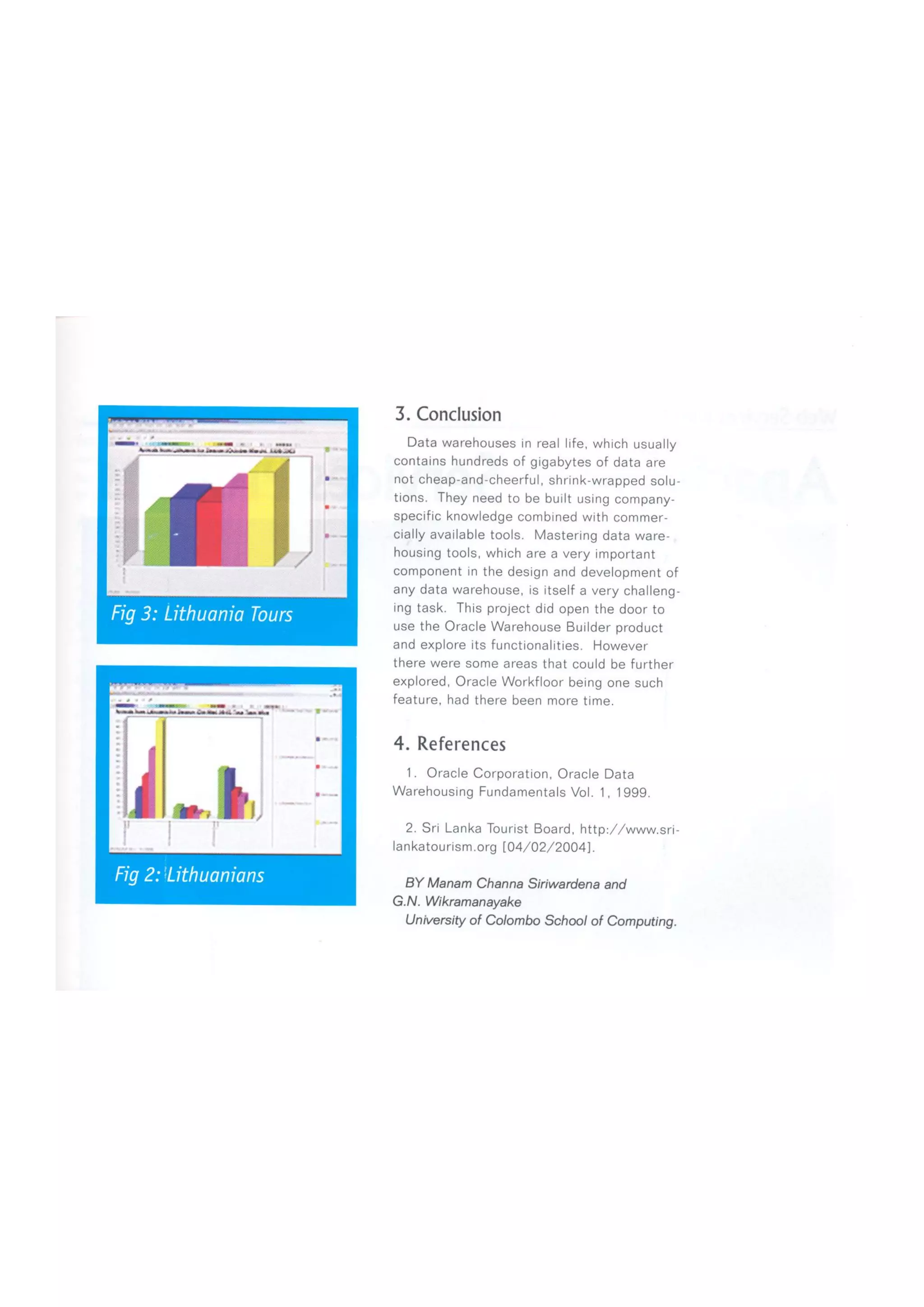 Exploiting Tourism through Data Warehousing