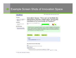  Example Screen Shots of Innovation Space




 www.steria.com   14/06/2012   7   © Sirris | www.sirris.be | info@sirris.be |
 