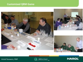 Customized QRM Game




Kristof Souwens, PMP        3   QRM at Harol
 