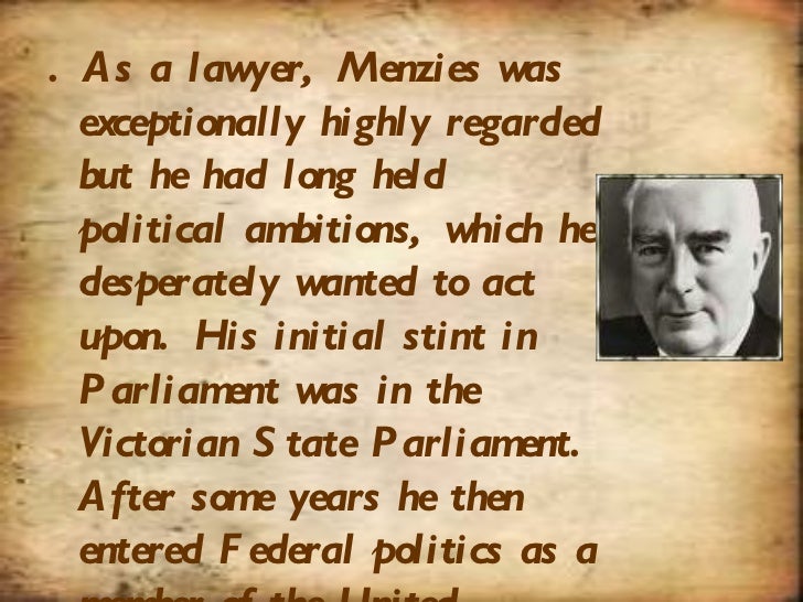 Sir robert gordon menzies