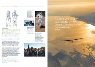 4 / WELTUMRUNDUNG LOGBUCH / PIONIERGEIST
„EIN ENORMER SCHRITT
NACH VORNE MIT EINER
STARKEN BOTSCHAFT AN
DIE GANZE WELT.“  
	 BAN KI-MOON
STRATOSPHÄREN-
BALLON FNRS
Auguste Piccard
Erfindung der
Druckkabine und
erster Aufstieg in
die Stratosphäre auf
16 000 Meter (1931).
BATHYSCAPH TRIESTE
Jacques Piccard
Bau des Bathyscaph
(Erfindung von
Auguste) und Rekord-
Tauchgang zum Boden
des Marianengrabens
in 10 916 Meter Tiefe.
HEISSLUFTBALLON
BREITLING ORBITER 3
Bertrand Piccard
Erste Nonstop-Welt-
umrundung in einem
Heißluftballon und Rekord
für die längste Flugdauer
und -strecke in der
Geschichte der Luftfahrt
(45 000 km in 20 Tagen).
PIONIERGEIST
ERFORSCHUNG DES
UNBEKANNTEN
Bei jeder großen Premiere haben die Pioniere
des vergangenen Jahrhunderts die Grenzen
des Möglichen verschoben. Auch heute
muss das menschliche und technologische
Streben nach Fortschritt fortgesetzt werden,
um die Lebensqualität auf unserer Erde zu
verbessern.
„Es stellt sich weniger die Frage, ob der
Mensch noch weiter weg fliegen und andere
Planeten bevölkern kann, sondern wie das
Leben auf der Erde lebenswert zu organi-
sieren ist“, schrieb Auguste Piccard 1931.
Solar Impulse folgt dieser Familientradition,
in der wissenschaftliche Forschung und der
Schutz der Umwelt im Mittelpunkt stehen,
und möchte zeigen, dass mit sauberen
Technologien das Unmögliche möglich ist.
Wenn ein Flugzeug Tag und Nacht ohne
Treibstoff fliegen kann, dann können dieselben
Technologien auch im Alltag eingesetzt
werden, um die natürlichen Ressourcen 	
zu schonen.
Solar Impulse möchte herkömmliche
Denkweisen hinterfragen, um Innovation,
Hoffnung und aktives Handeln in der
Bevölkerung und bei Entscheidungsträgern 	
zu bewirken.
 