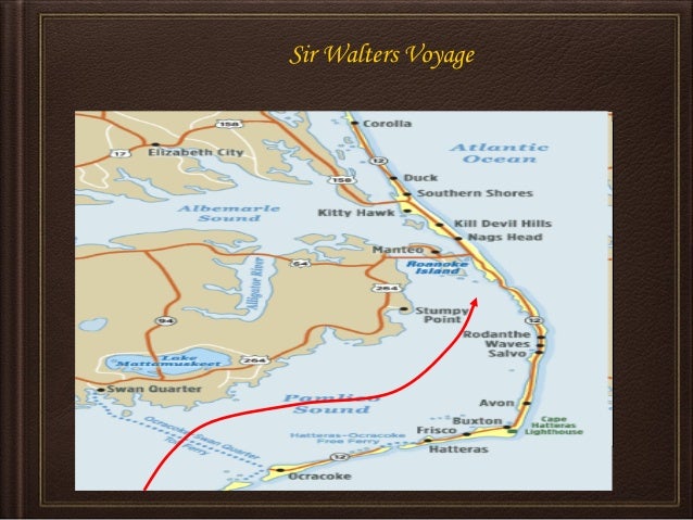 Raleigh Exploration Map Of Sir Walter Raleigh 8 638 