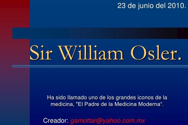 Sir William Osler