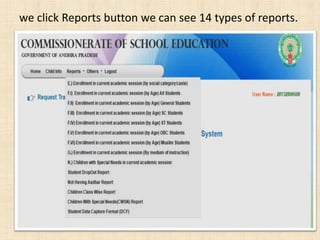 we click Reports button we can see 14 types of reports.
 