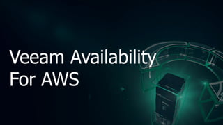 Veeam Availability
For AWS
 