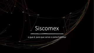 Siscomex
o que é, para que serve e como habilitar
 
