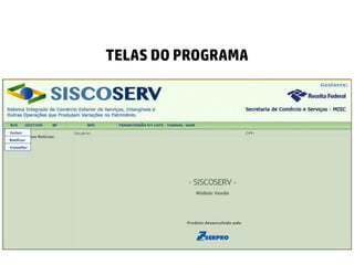 TELAS DO PROGRAMA
 