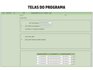 TELAS DO PROGRAMA
 