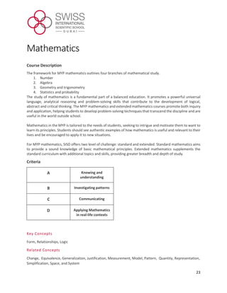 Intrigues Math Schools In Dubai | PDF