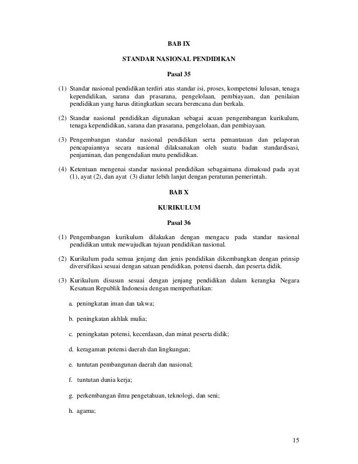 8 Standar Nasional Pendidikan Pdf