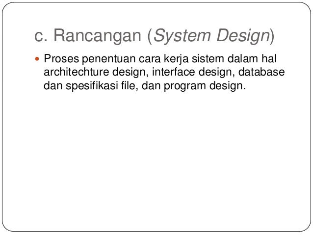 Sistem Informasi Sebagai sebuah Produk