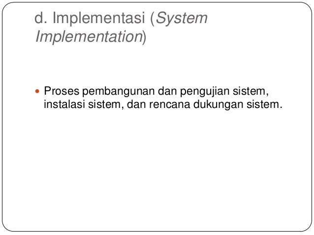 Sistem Informasi Sebagai sebuah Produk