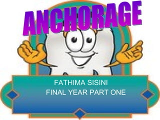 FATHIMA SISINI FINAL YEAR PART ONE ANCHORAGE 