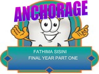 FATHIMA SISINI
FINAL YEAR PART ONE
 