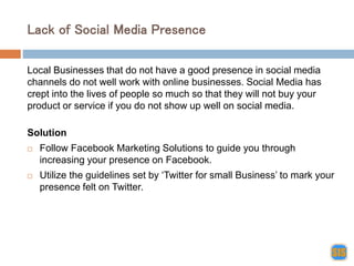Biggest SEO Challenges Faced By Local Business Owners | PPT | Free Download