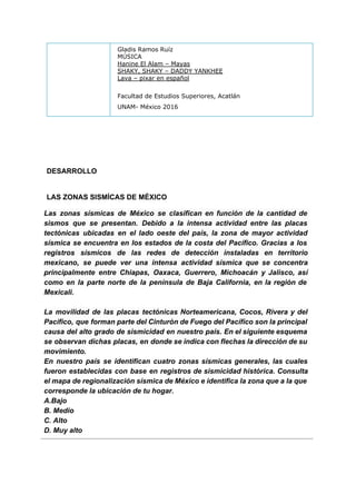 Sismicidad y vulcanismo en méxico | PDF