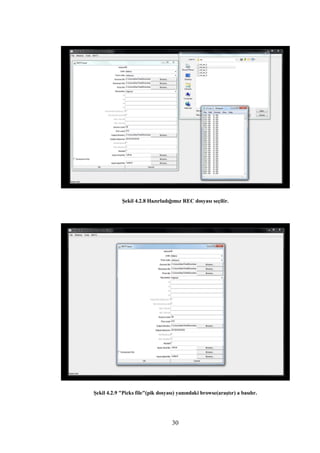 Şekil 4.2.8 Hazırladığımız REC dosyası seçilir.




Şekil 4.2.9 "Picks file"(pik dosyası) yanındaki browse(araştır) a basılır.




                                   30
 
