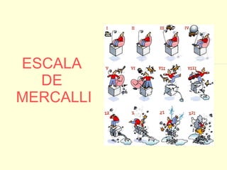ESCALA  DE  MERCALLI 