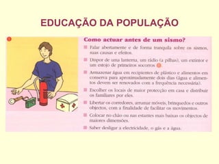 EDUCAÇÃO DA POPULAÇÃO 
