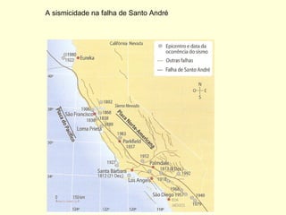 A sismicidade na falha de Santo André 