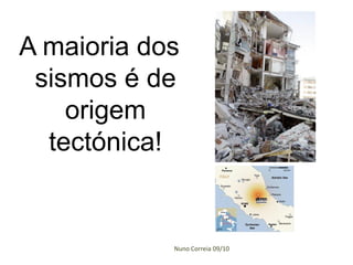 A maioria dos
sismos é de
origem
tectónica!

Nuno Correia 09/10

 