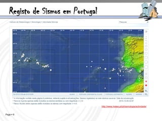 Registo de Sismos em Portugal




                                   http://www.meteo.pt/pt/sismologia/actividade/


Page  9
 