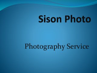 Photography Service
 