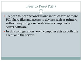 P2p Software COMPUTER NETWORKS | PPTX