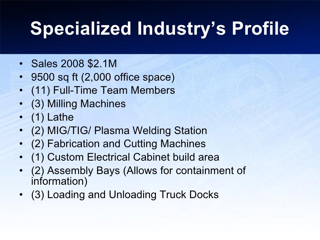 Specialized Industry Solutions Presentation