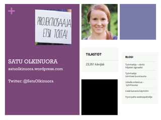 SISSITEHTÄVÄ
+

Esittele itsesi samalle kaverille
uudelleen. Käytä nyt Majakkametodia
apunasi. Antakaa toisillenne palautetta.
Mikä muuttui suhteessa edelliseen
esittelyyn?

 