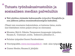 SISSITEHTÄVÄ!
+
Mieti, mitä hitsaaja voisi
tehdä erottautuakseen?

 