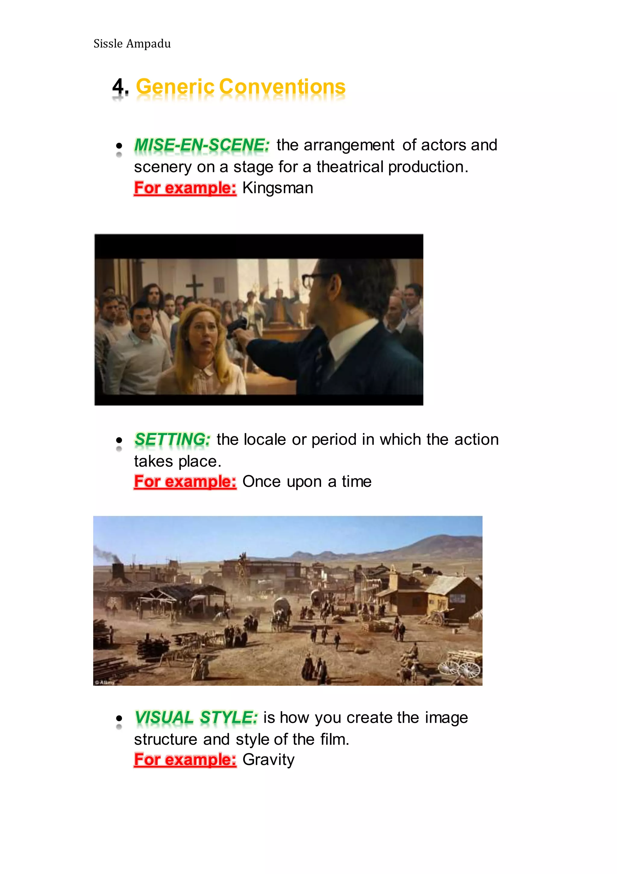 Narrative structure, codes and conventions of a fictional film | PDF