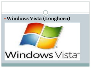  Windows Vista (Longhorn)
 