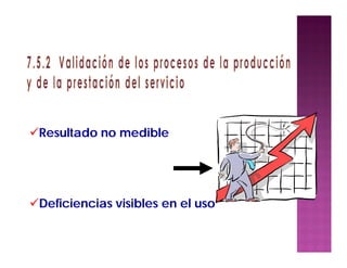 Resultado no medible
Deficiencias visibles en el uso
 