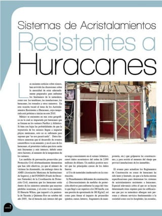 Sist. de acristalamientos resistentes a huracanes