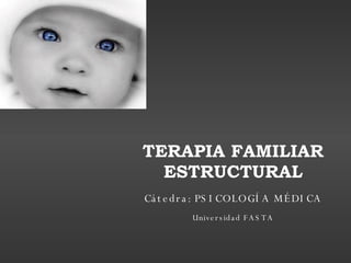 TERAPIA FAMILIAR ESTRUCTURAL Cátedra: PSICOLOGÍA MÉDICA Universidad FASTA 