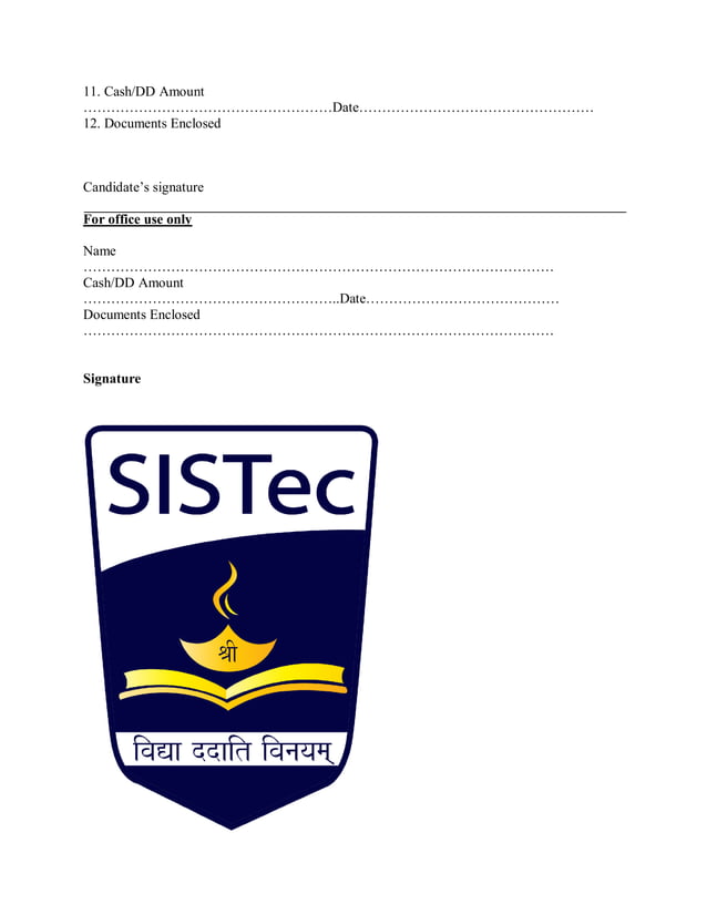 Sis tec registration form | PDF