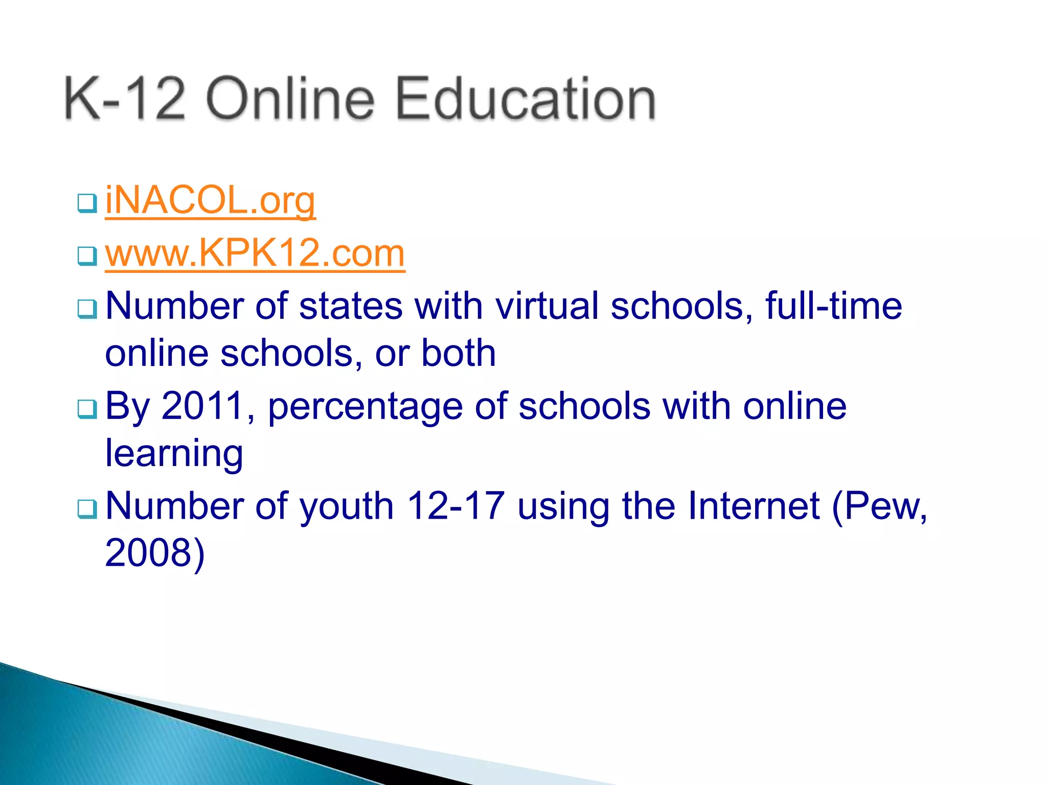 K-12 Online EducationiNACOL.org