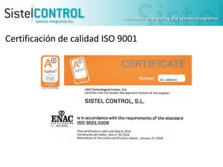 Certificación de calidad ISO 9001

 