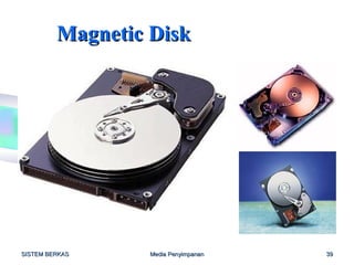Magnetic Disk




SISTEM BERKAS    Media Penyimpanan   39
 