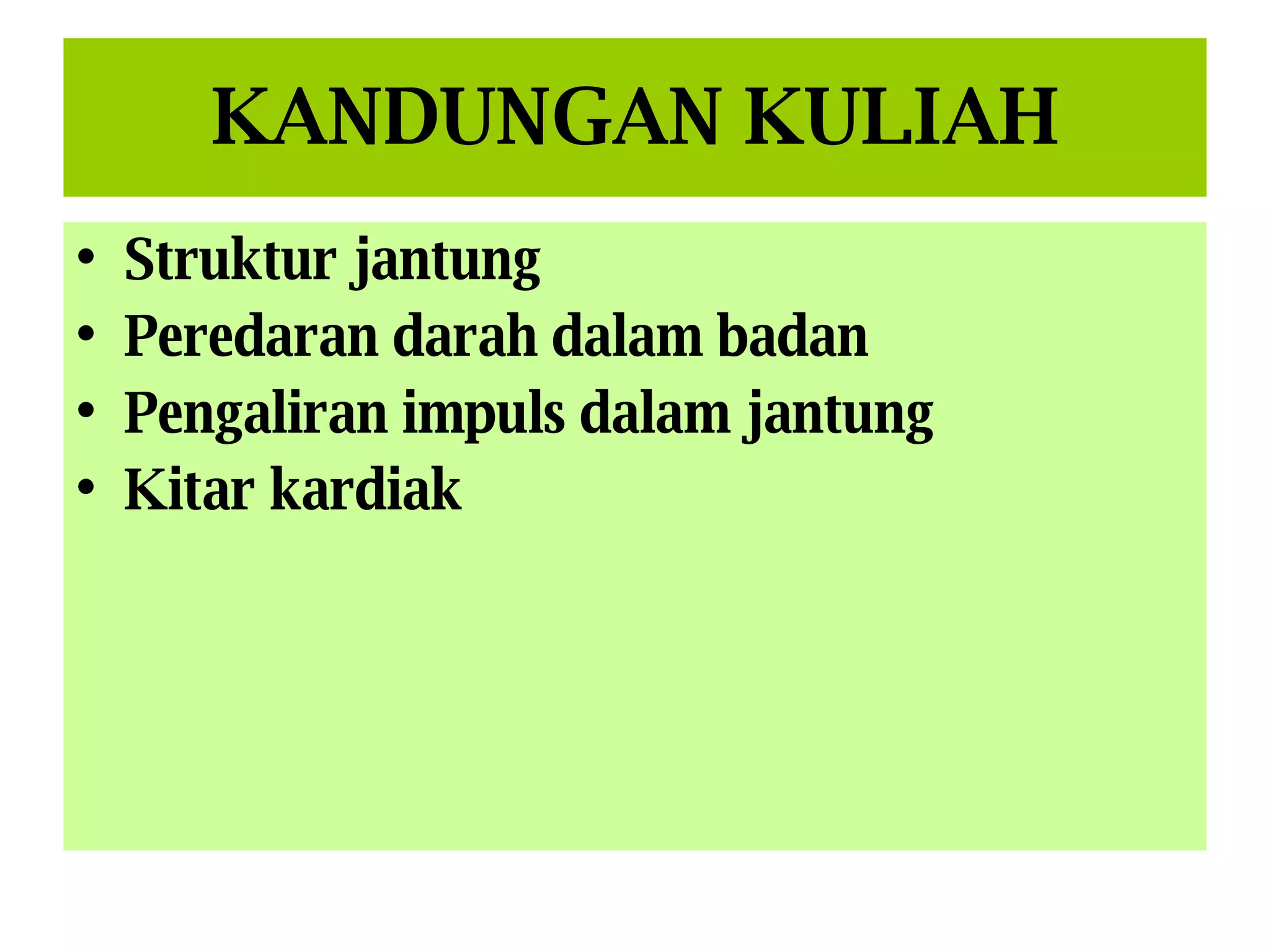 Sistem Kardiovaskular 1