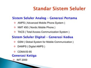 Sistem-Komunikasi-Bergerak celuller telekomunikasi | PDF