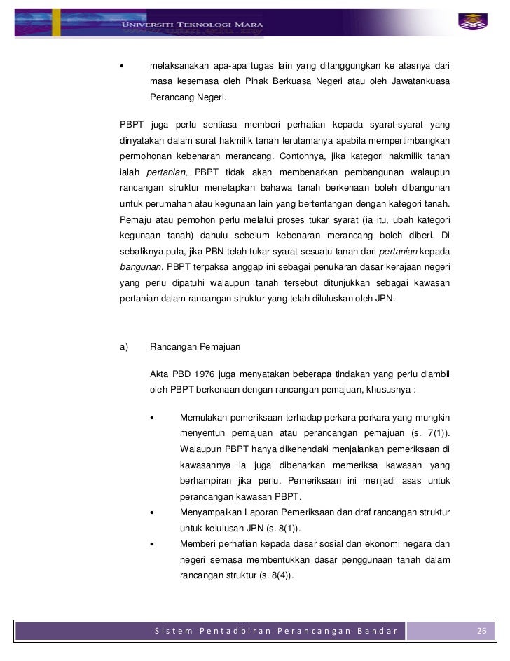 Sistem Pentadbiran Perancangan Bandar