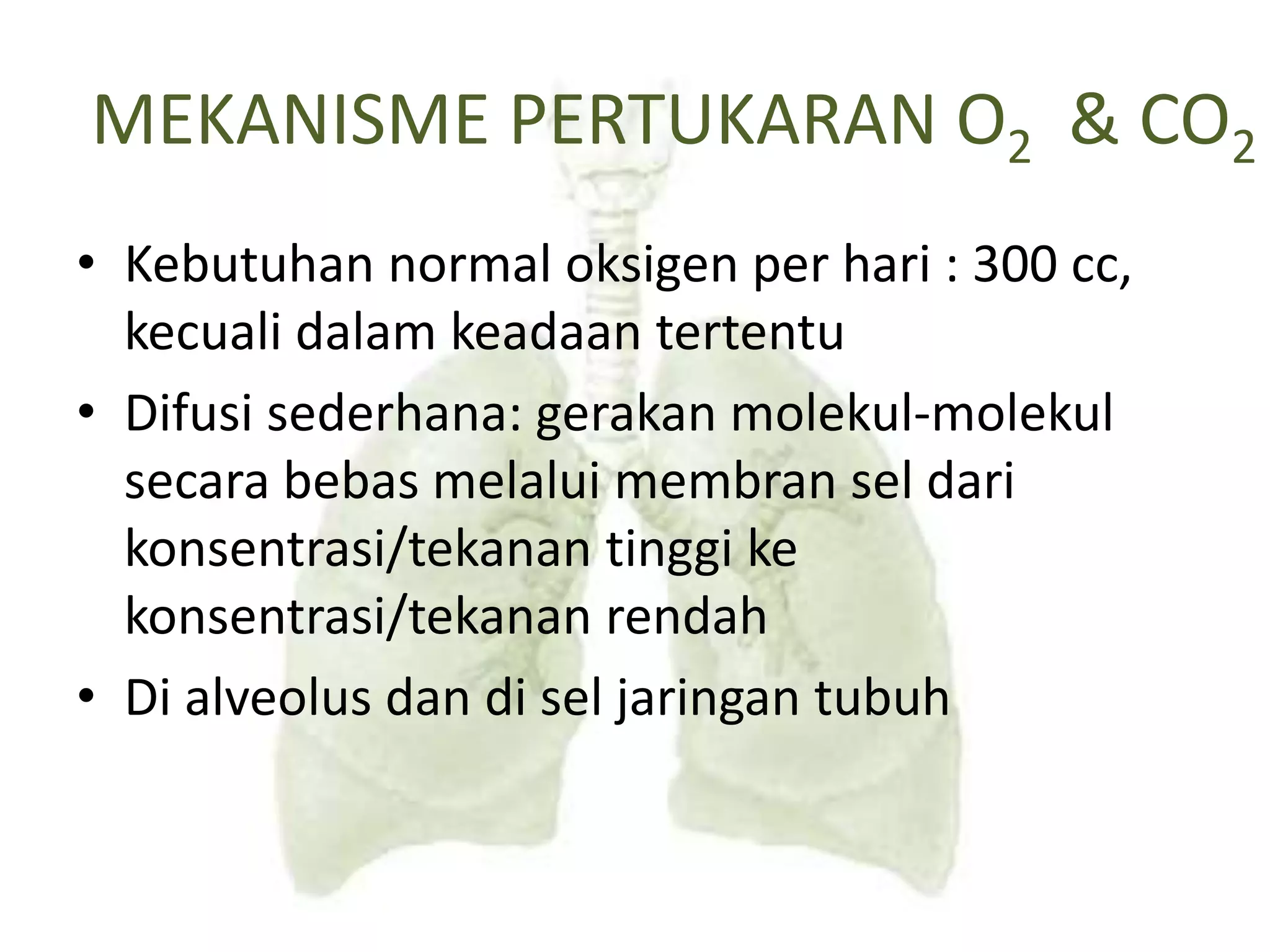 Oksigen Rendah Sistem pernapasan-manusia (1) | PPT