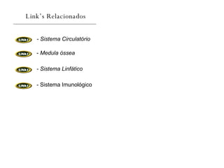 Link’s Relacionados - Sistema Circulatório -  Medula óssea - Sistema Linfático - Sistema Imunológico 
