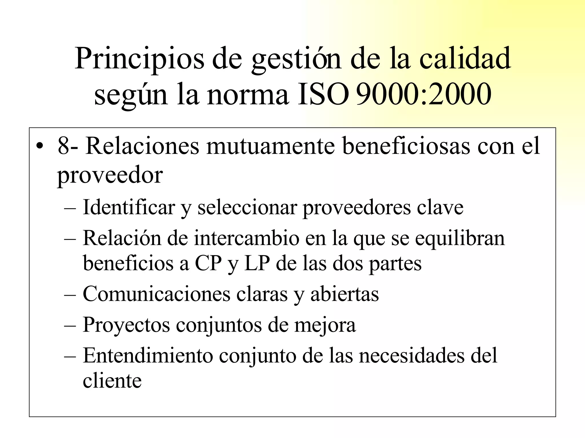 Sistema de Gestión Basado en ISO 9001 | PPT